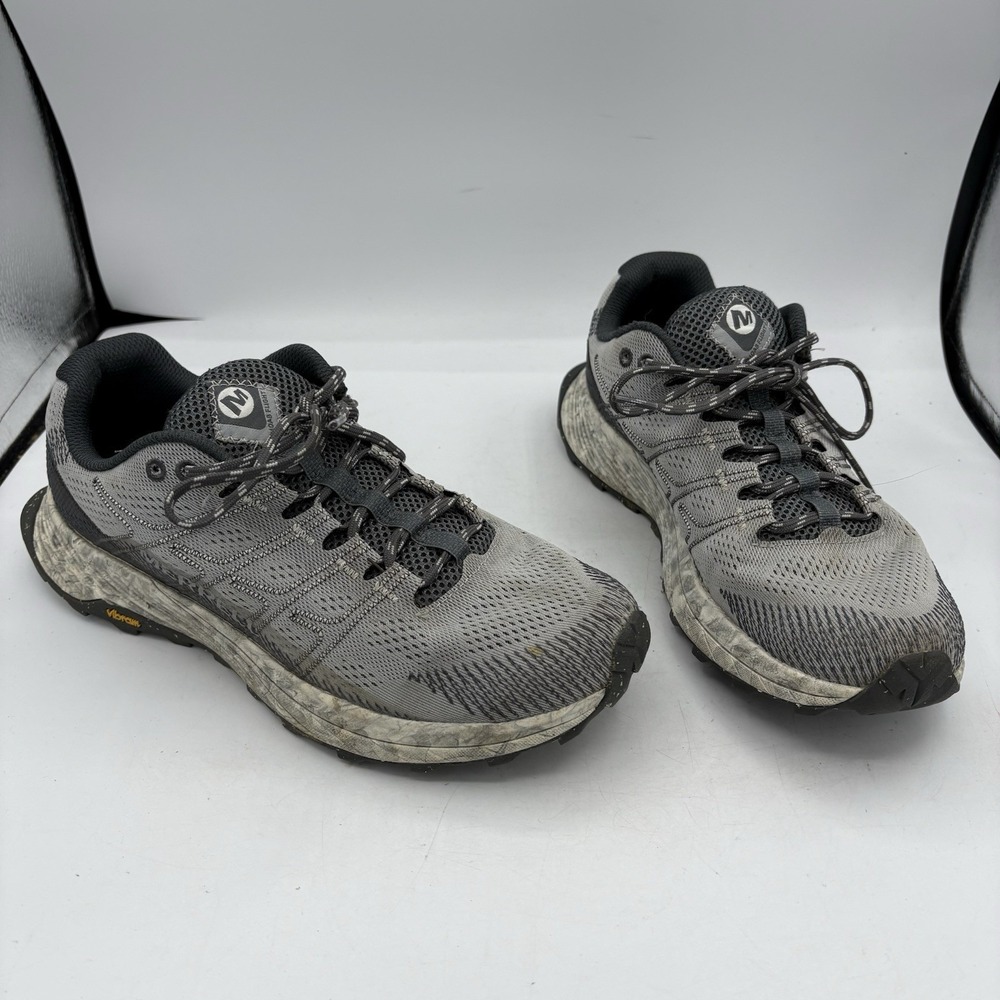 Merrell Shoes Womens Size 9.5 Moab Flight Trail Run‎ Hiking Camp Vibram Gray